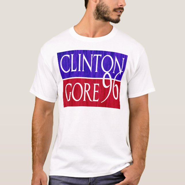 T-shirt Conception affligée de Clinton Gore 96 (Devant)