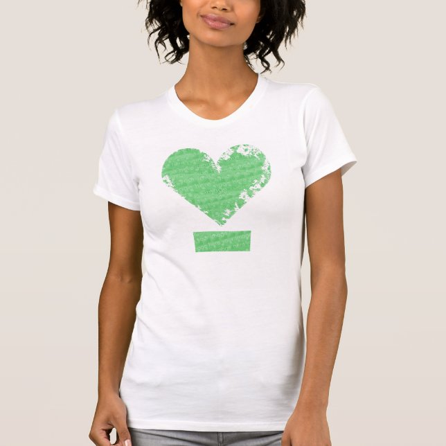 T-shirt Conception affligée de coeur (Devant)