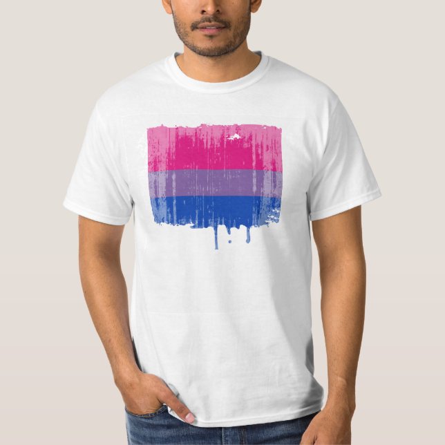 T-SHIRT CONCEPTION AFFLIGÉE PAR FIERTÉ BISEXUELLE (Devant)