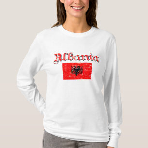 T-shirt Conception albanaise de drapeau