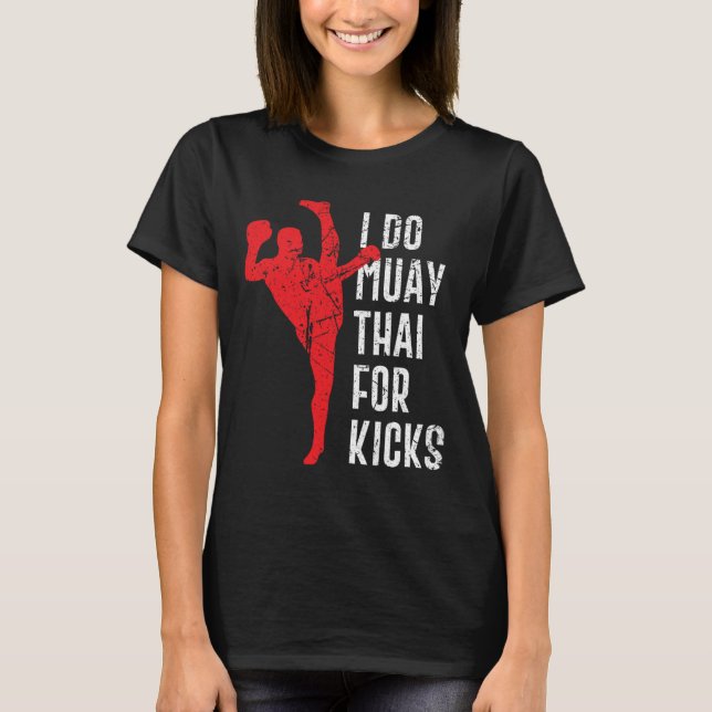 T-shirt Conception amusante de boxe thaïlandaise Muay Thai (Devant)