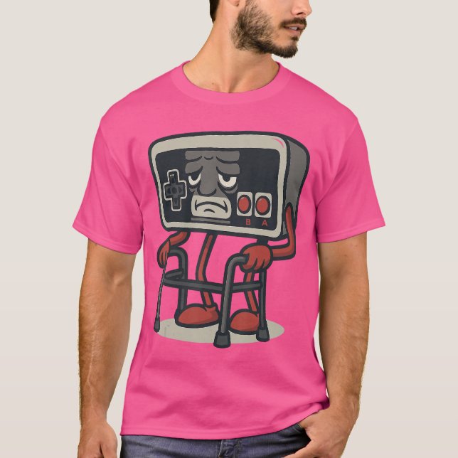 T-shirt Conception amusante de manette de jeu rétro pour j (Devant)