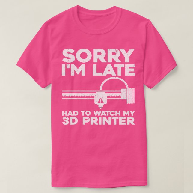 T-shirt Conception amusante d'imprimante 3D pour hommes fe (Design devant)