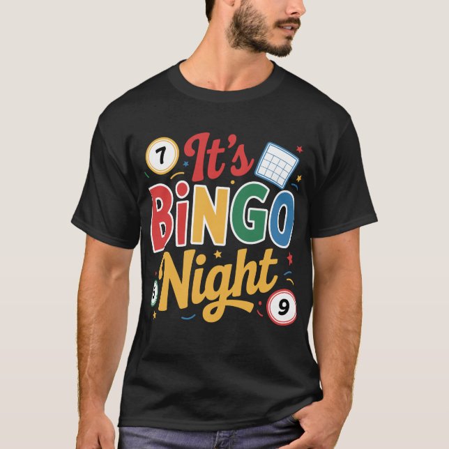 T-shirt Conception amusante pour les amateurs de Bingo – C (Devant)