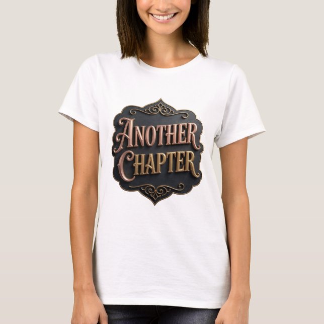 T-shirt Conception ANOTHER CHAPTER Or fin (Devant)