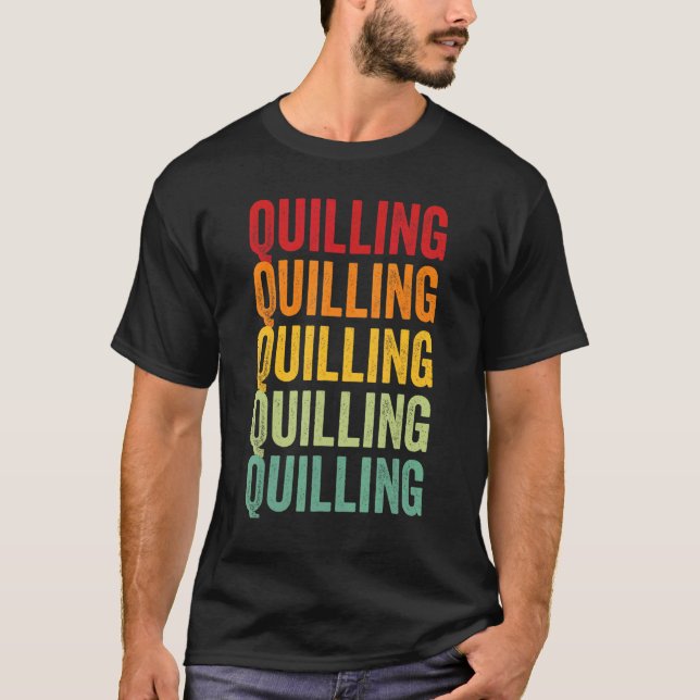T-shirt Conception arc-en-ciel de loisirs de Quilling Quil (Devant)