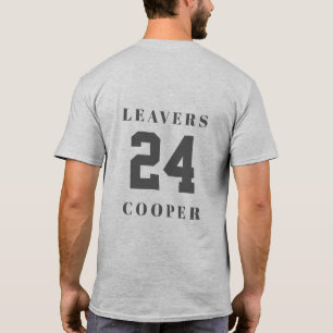 T-shirt Conception arrière 24 avec nom personnalisé