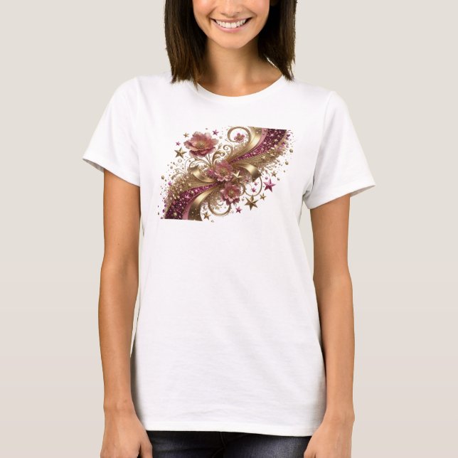 T-shirt Conception ART ABSTRAIT Orange Propre (Devant)