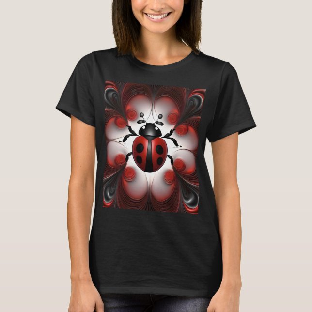 T-shirt Conception artistique abstraite de coccinelle, (Devant)