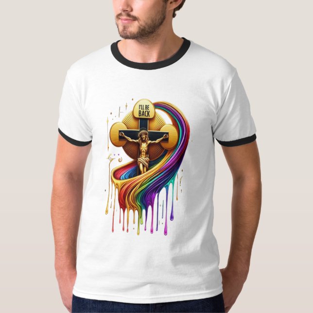 T-shirt Conception artistique contemporaine d'une figure c (Devant)