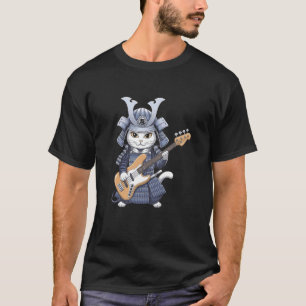 T-shirt Conception Artistique de Chat Japonais Jouant de l