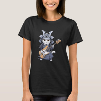 T-shirt Conception artistique d'un chat japonais jouant de