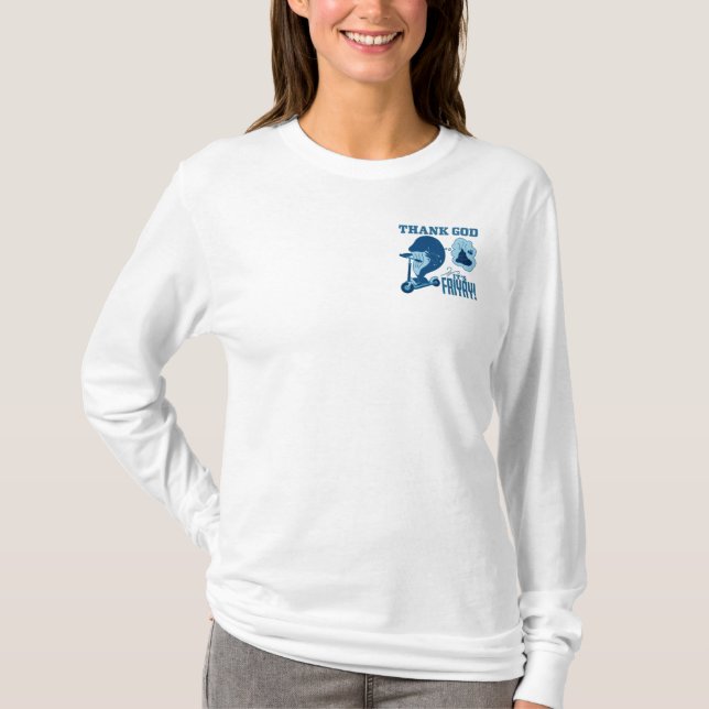 T-shirt Conception ASL vendredi - Dieu merci c'est Vendred (Devant)
