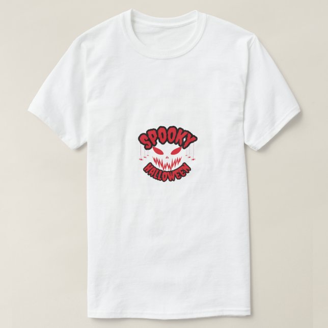T-shirt Conception audacieuse d'Halloween d'horreur effray (Design devant)