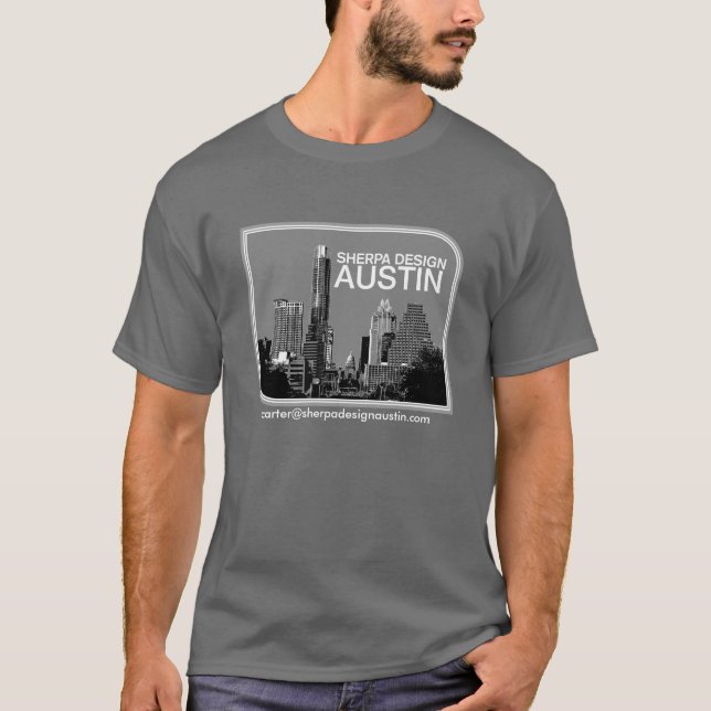 T-shirt conception Austin de sherpa (Devant)