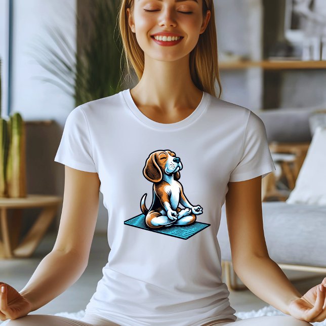 T-shirt Conception Beagle de Yoga (Créateur téléchargé)