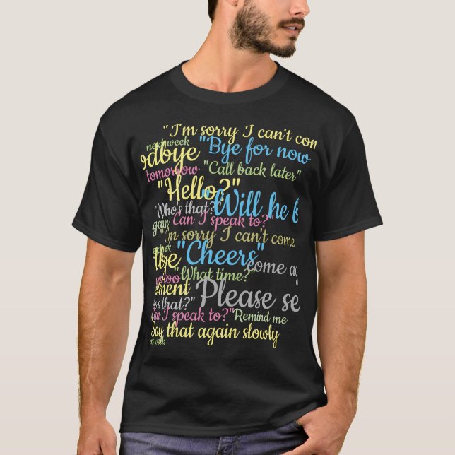 T-shirt Conception Beaucoup de Bavardage (Devant)
