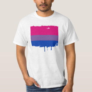 T-SHIRT CONCEPTION BISEXUELLE DE RAYURES DE FIERTÉ