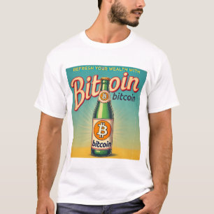 T-shirt Conception Bitcoin BTC Cryptodevise d'inspiration 