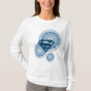 T-shirt Conception bleue de cercle de Supergirl