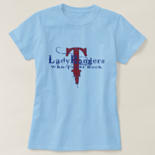 T-SHIRT CONCEPTION BLEUE DE DAME RANGERS WHO TWEET ROCK T