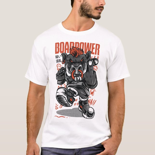 T-shirt Conception Boar-Power (Devant)