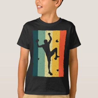T-shirt Conception Bouldering Vintage Escalade Pour Hommes