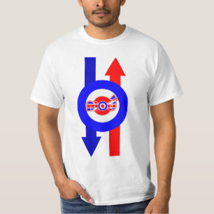 T-shirt Conception britannique de scooter de mod