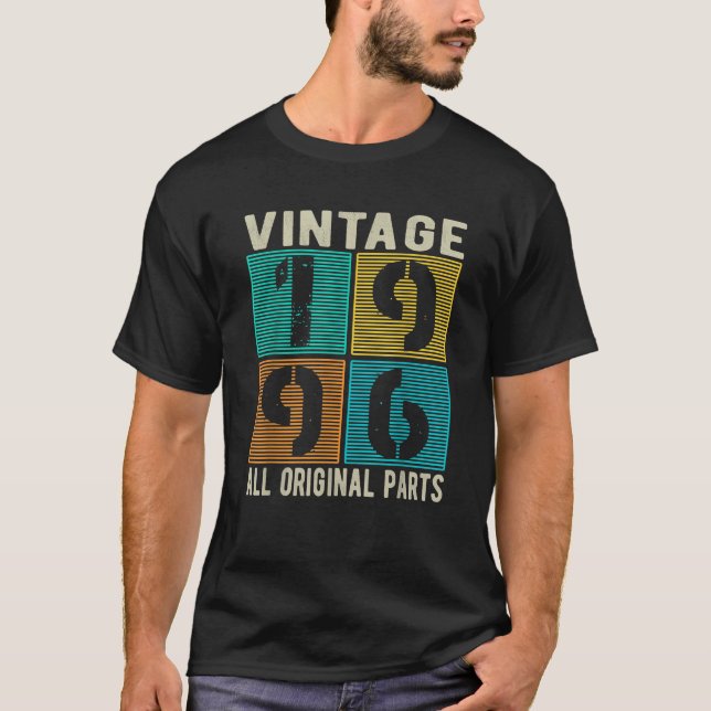 T-shirt Conception Cadeau Présent 1996 Drôle Bday Classiqu (Devant)