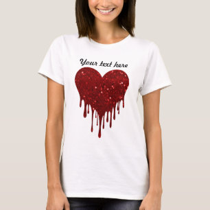 T-shirt Conception cardiaque de la Parties scintillant de 