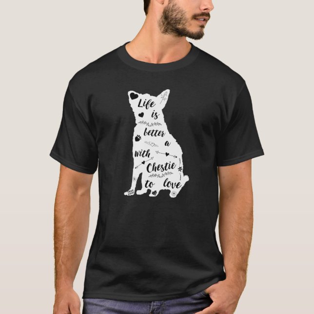 T-shirt Conception Chestie Pour Chien Chestie (Devant)
