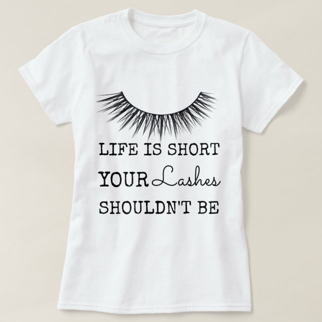 T-shirt Conception chic Girly de cils (Design devant)
