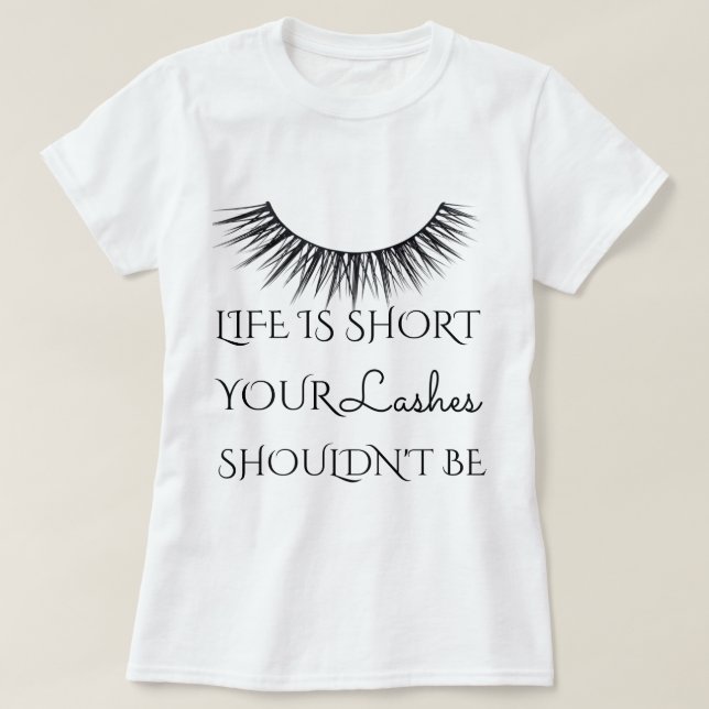 T-shirt Conception chic Girly de cils (Design devant)