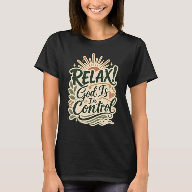T-shirt Conception Chrétienne Basée Sur La Foi : Dieu Est  (Devant)