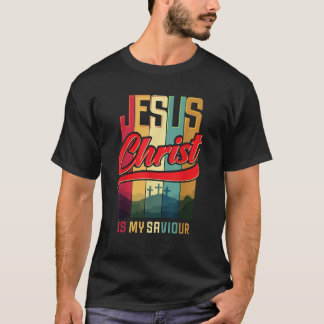 T-shirt Conception chrétienne Jésus Christ est mon sauveur