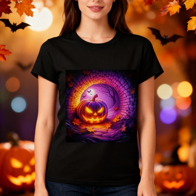 T-shirt Conception Citrouille 3d Halloween (Créateur téléchargé)