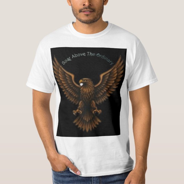 T-shirt Conception classique d'aigle sur la mode standard  (Devant)