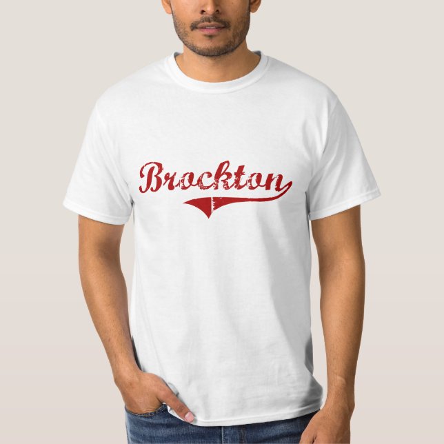 T-shirt Conception classique de Brockton le Massachusetts (Devant)