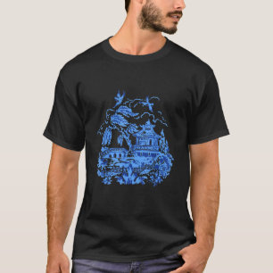 T-shirt Conception classique de la Chine de Willow bleue v