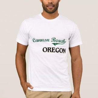 T-shirt Conception classique de l'Orégon de plage de canon