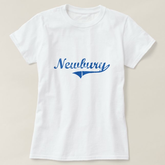 T-shirt Conception classique de Newbury New Hampshire (Design devant)
