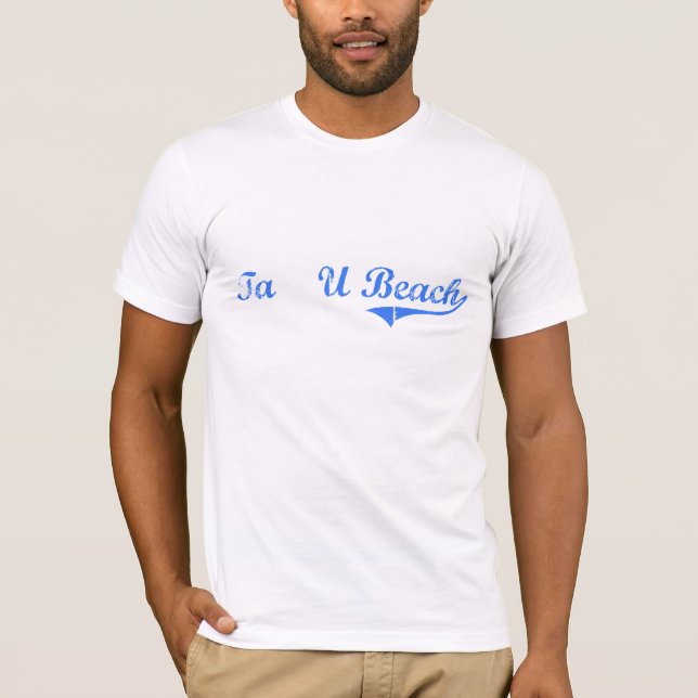 T-shirt Conception classique du Samoa de plage de Ta'U (Devant)