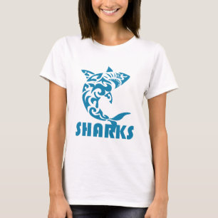 T-shirt Conception contemporaine de remous de requins