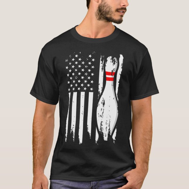 T-shirt Conception cool Bowling Pour Hommes Bowler Bowling (Devant)