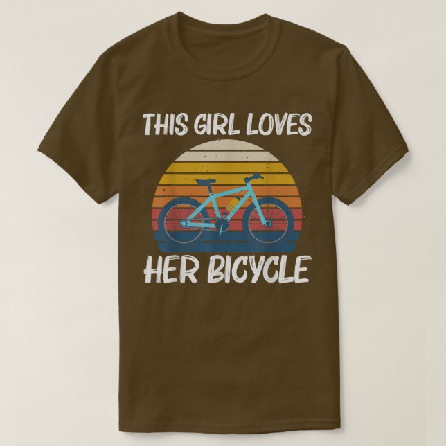 T-shirt Conception cool Cyclisme Pour Filles Femmes Vélo (Design devant)