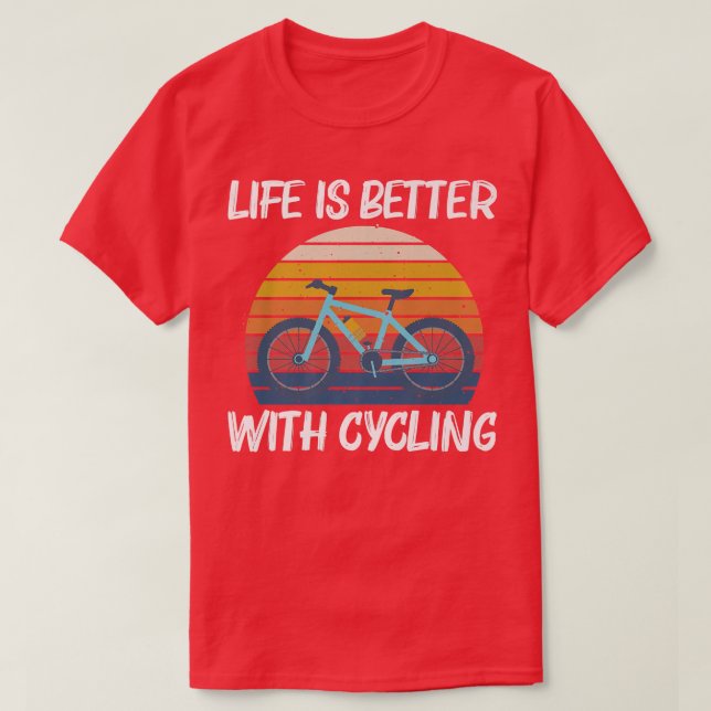 T-shirt Conception cool Cyclisme Pour Hommes Femmes Vélo C (Design devant)