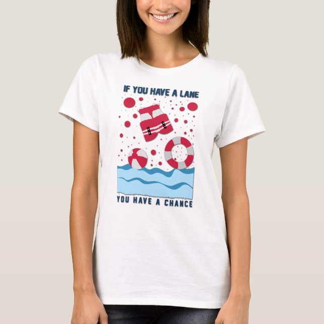 T-shirt Conception cool Lifeguard - Si Vous Avez Une Voie (Devant)