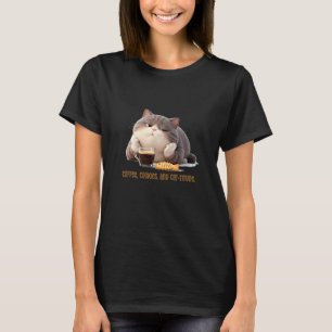 T-shirt Conception cosy de café, cookie et attitude de cha