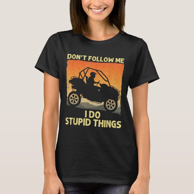 T-shirt Conception côte à côte pour hommes femmes Utv Atv  (Devant)