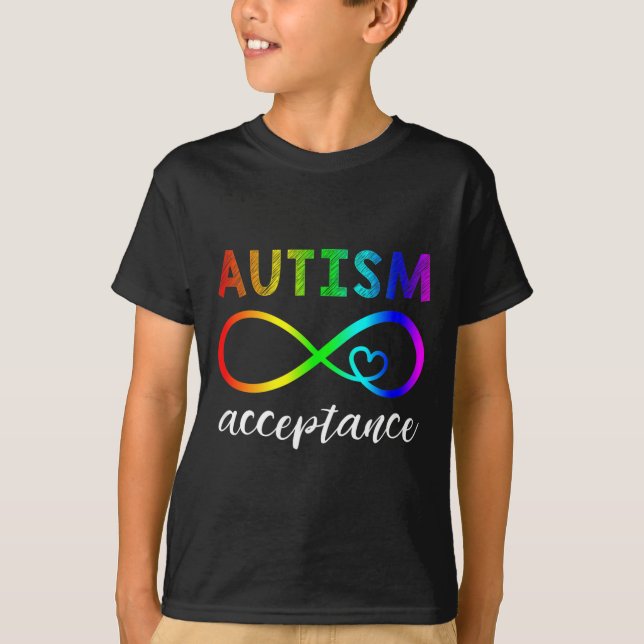 T-shirt Conception d'acceptation de l'autisme au lieu de r (Devant)